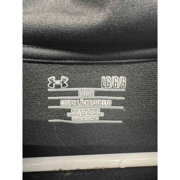 Under Armour Coke Zero Full Zip Jacket Black White Diagonal Stripes Loose fit L - Picture 6 of 10